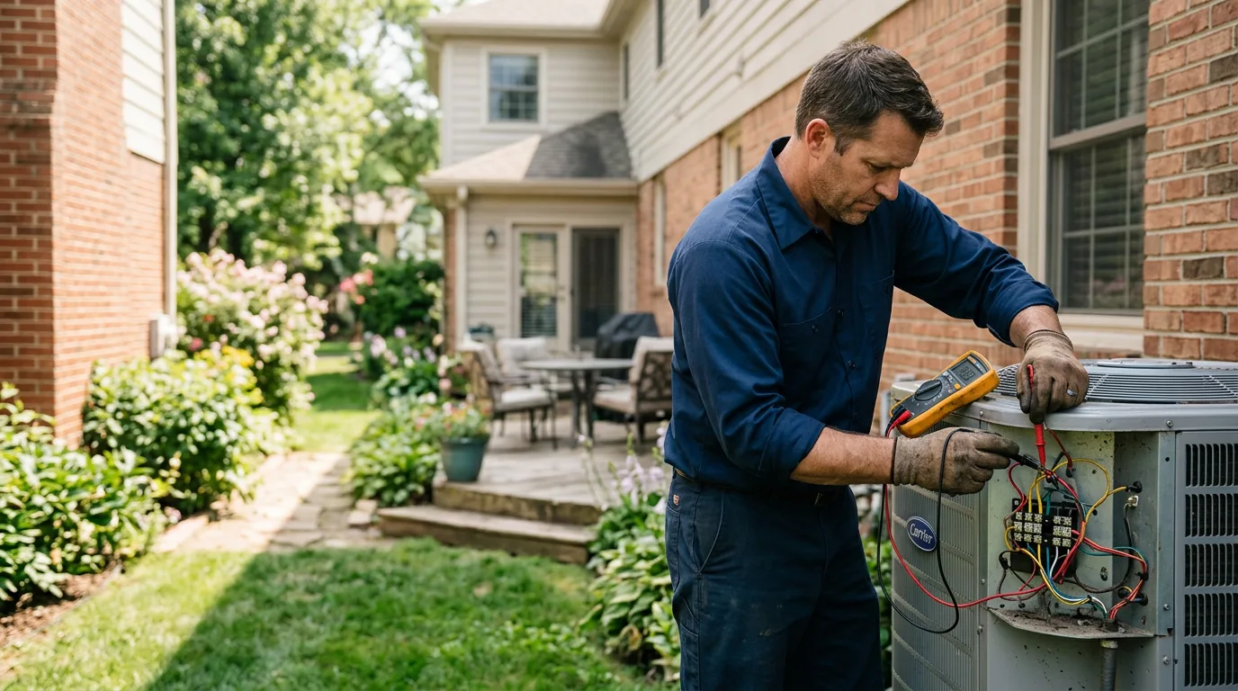 HVAC technician working near Spruce Pine, NC